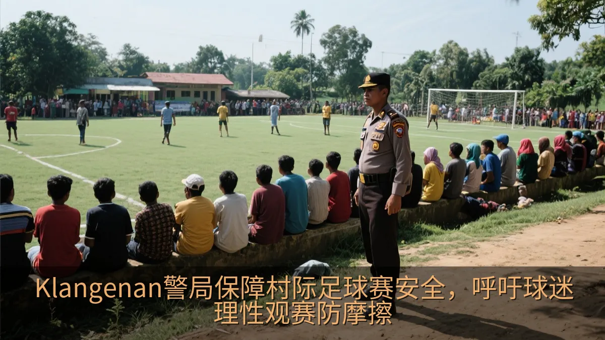 Klangenan警局保障村际足球赛安全，呼吁球迷理性观赛防摩擦