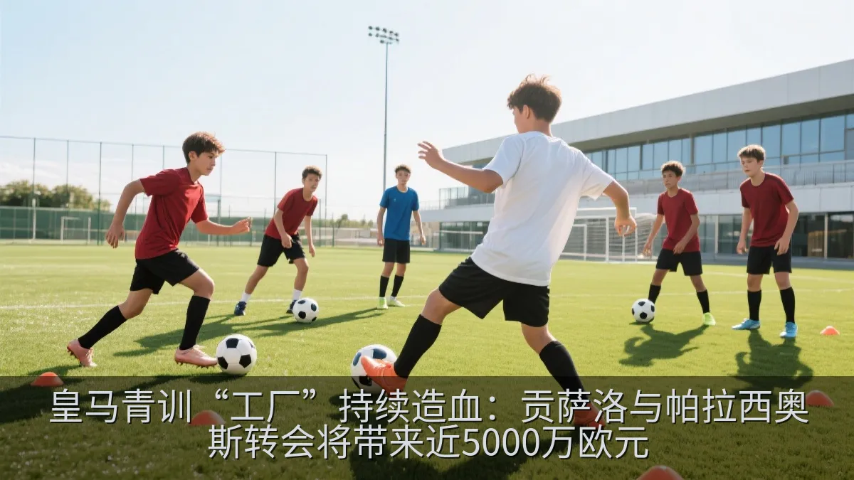 皇马青训“工厂”持续造血：贡萨洛与帕拉西奥斯转会将带来近5000万欧元